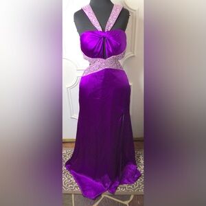 Maggie Sottero Passion Purple Prom Gown Dress Size 10 NEW